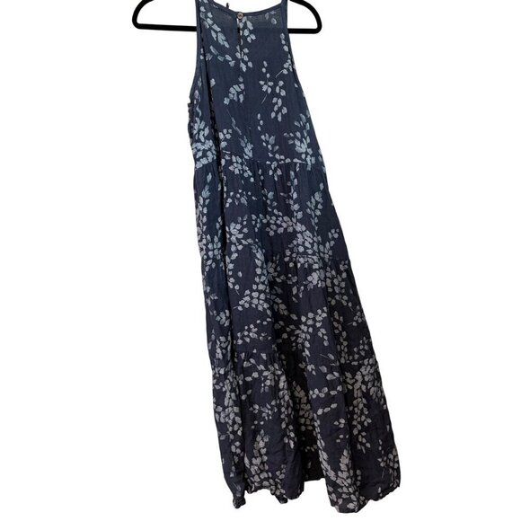 Anthropologie | Luisa Perla 100% Linen Midi Length High Neckline Dress Size S - Picture 13 of 14